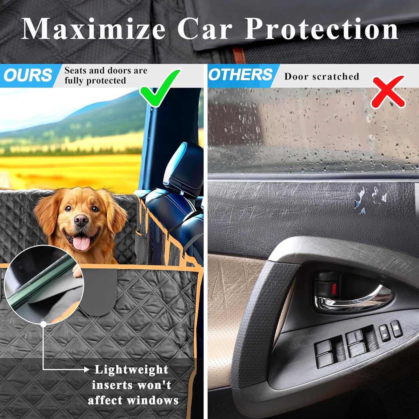 "Waterproof Car Seat Cover for Pets"