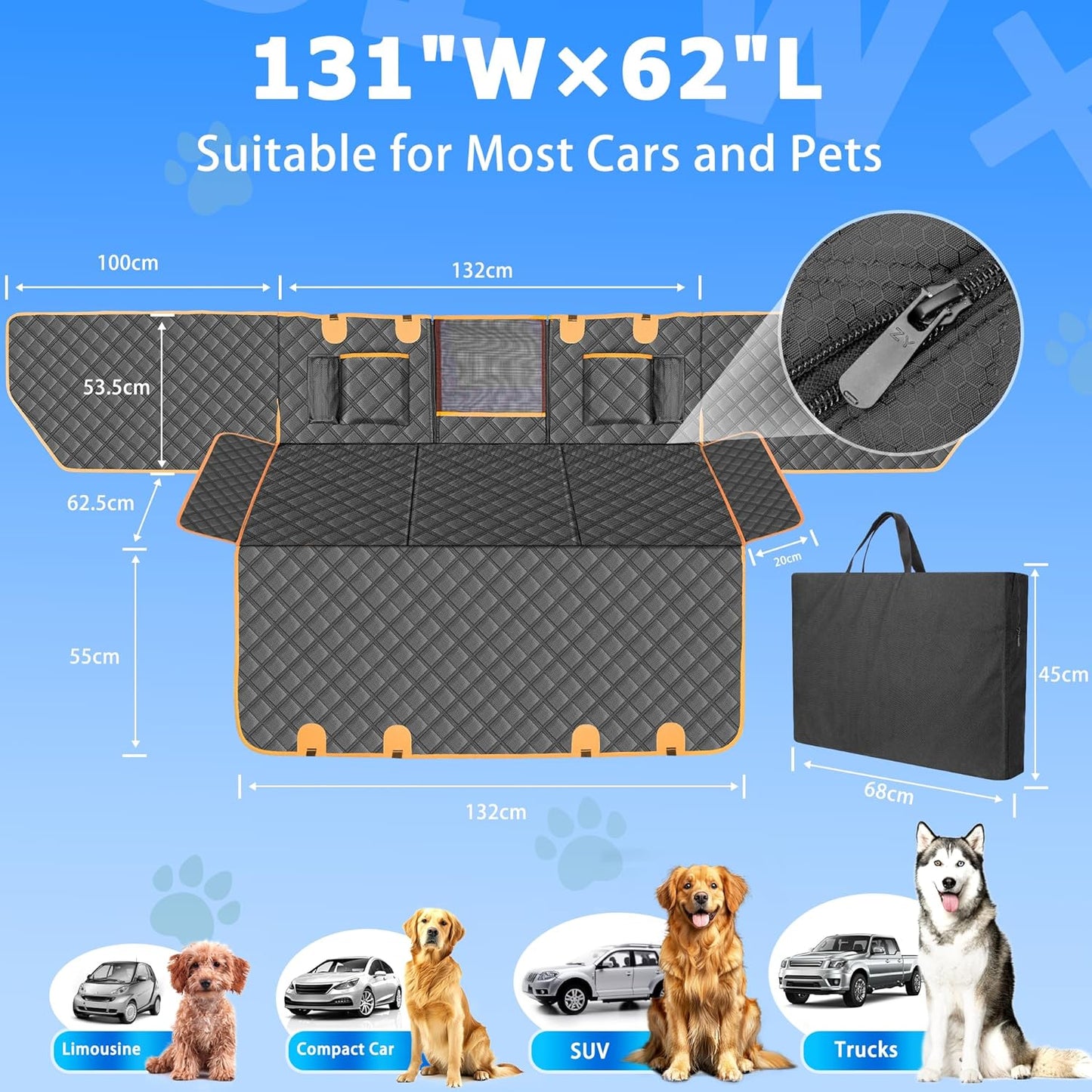 "Waterproof Car Seat Cover for Pets"