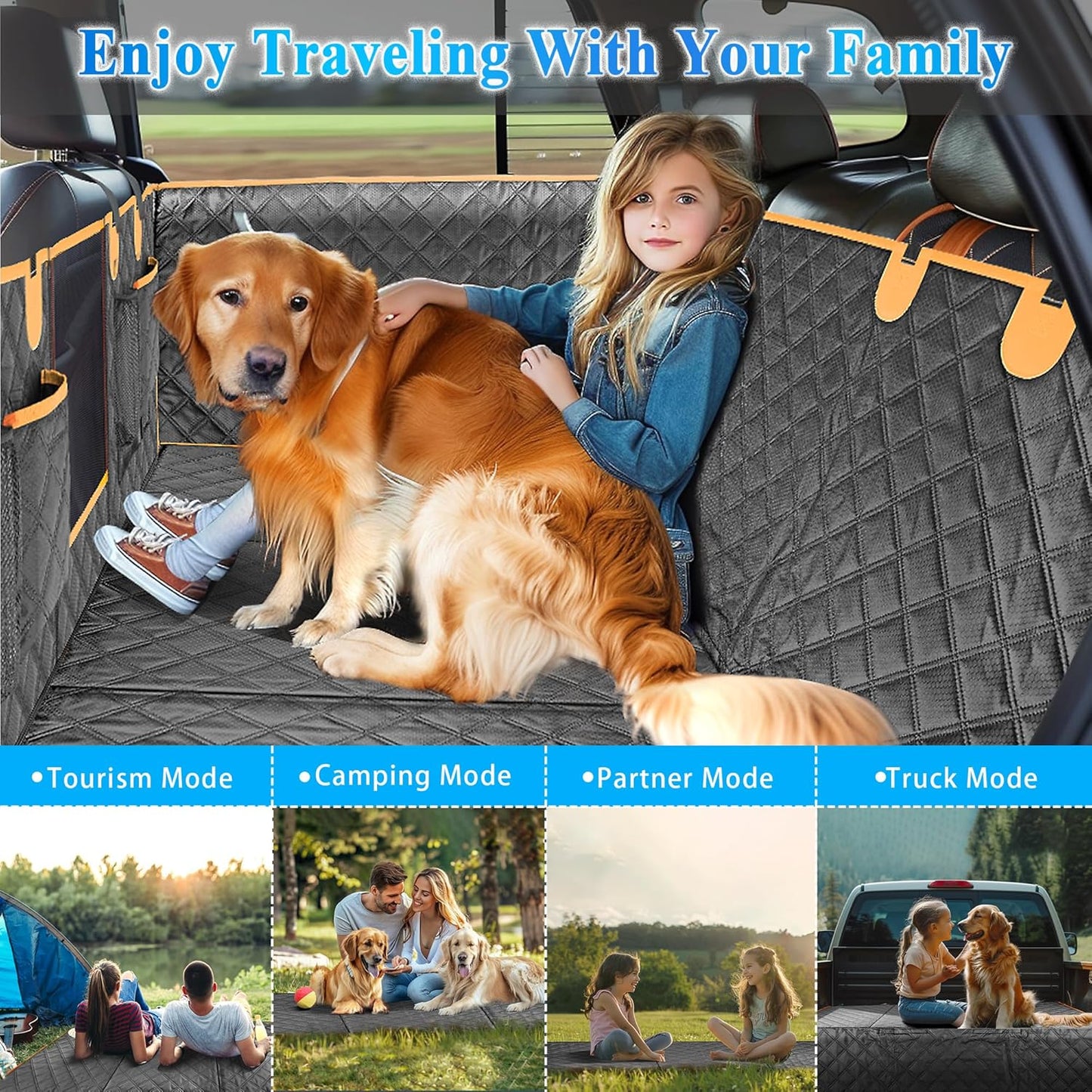 "Waterproof Car Seat Cover for Pets"