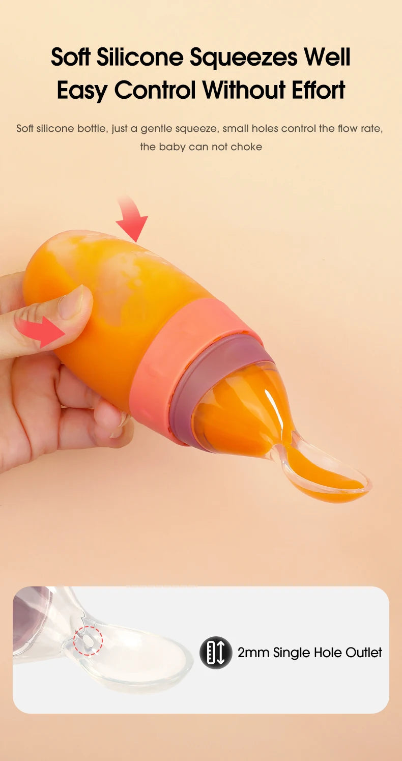 Baby Feeding Bottle with Spoon