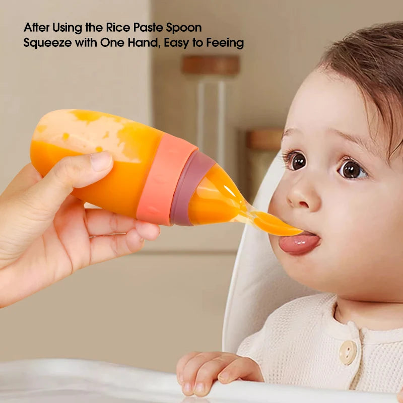Baby Feeding Bottle with Spoon