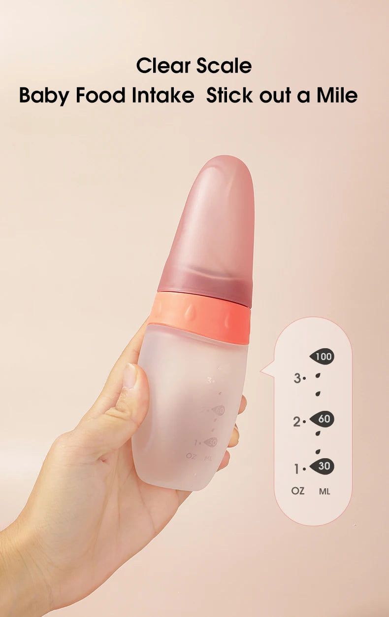 Baby Feeding Bottle with Spoon