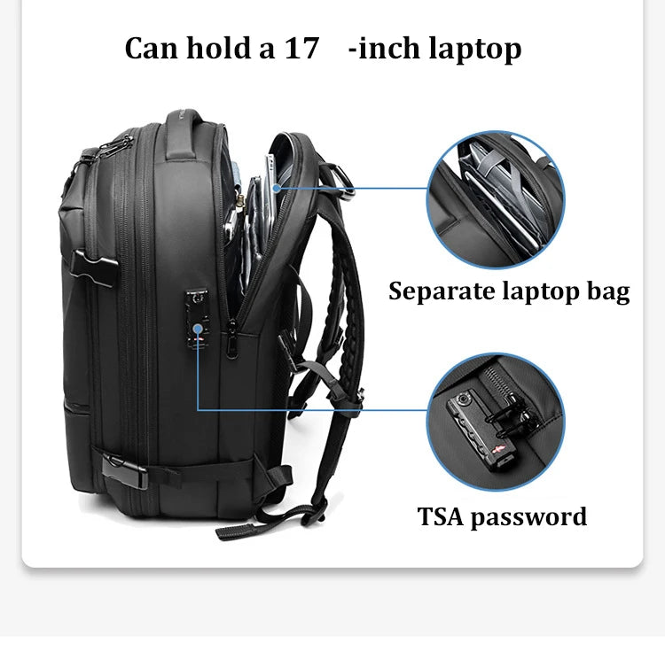 Men’s 17-inch Laptop Backpack with Compression"