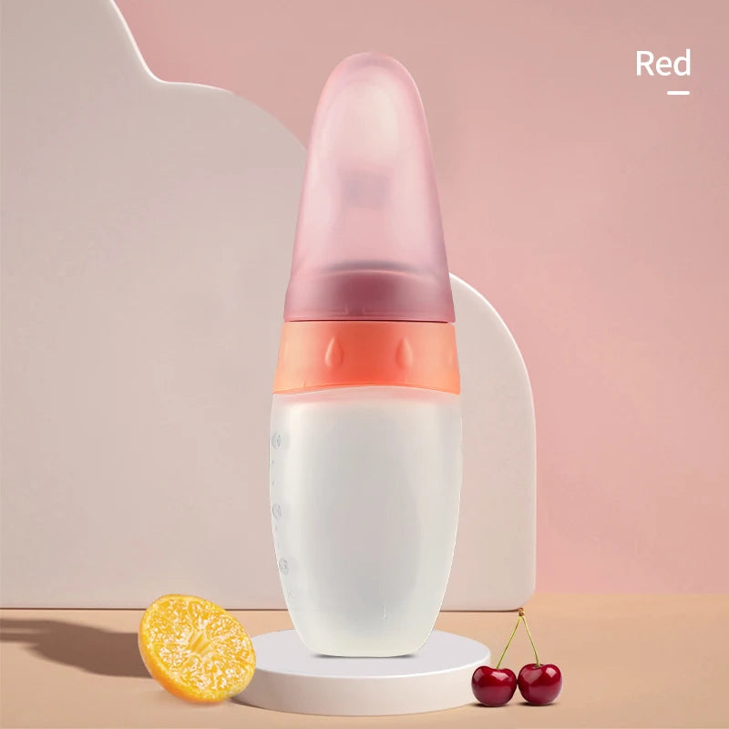 Baby Feeding Bottle with Spoon