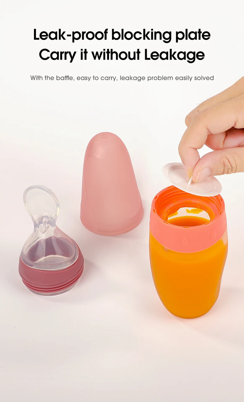 Baby Feeding Bottle with Spoon