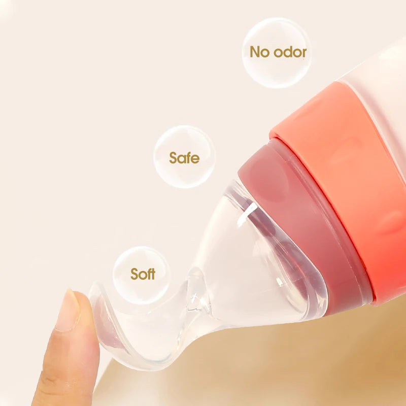 Baby Feeding Bottle with Spoon