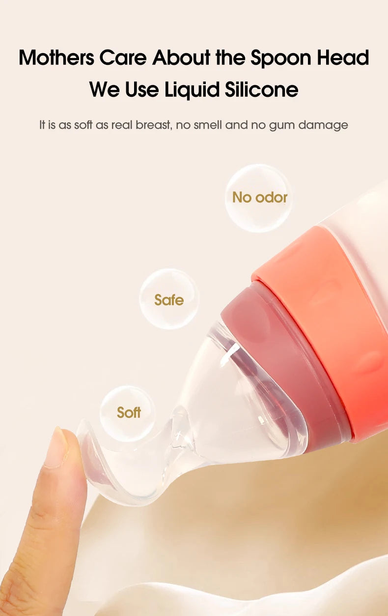 Baby Feeding Bottle with Spoon