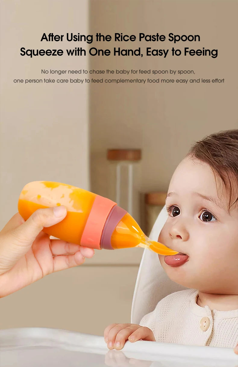 Baby Feeding Bottle with Spoon