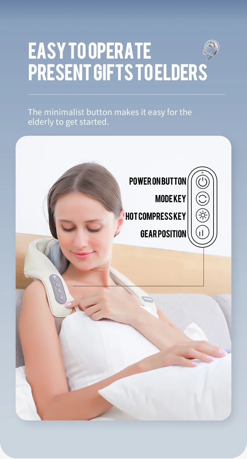 “Wireless Neck and Back Massager"