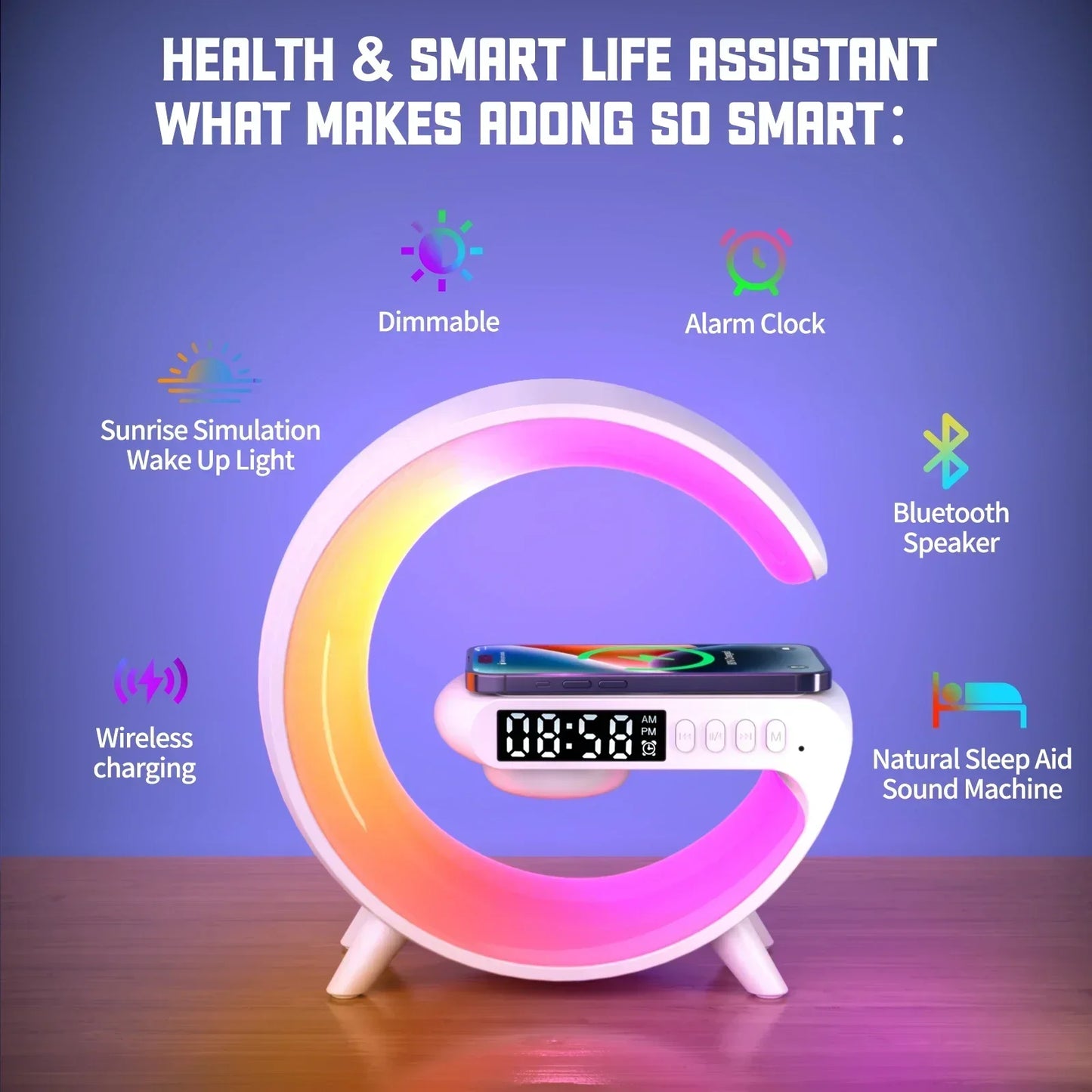 G Atmosphere 4-in-1 Charger, Speaker & Clock