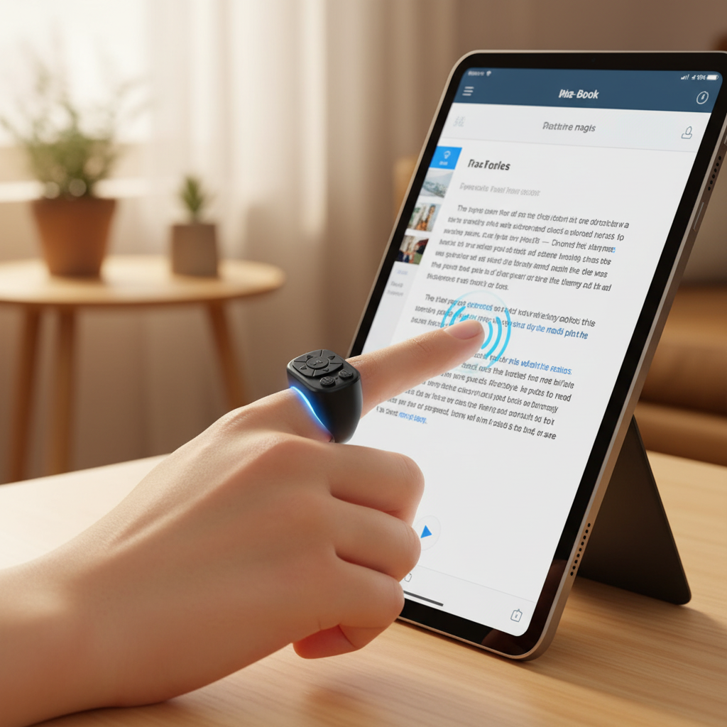 Wireless Page Turning Ring Remote