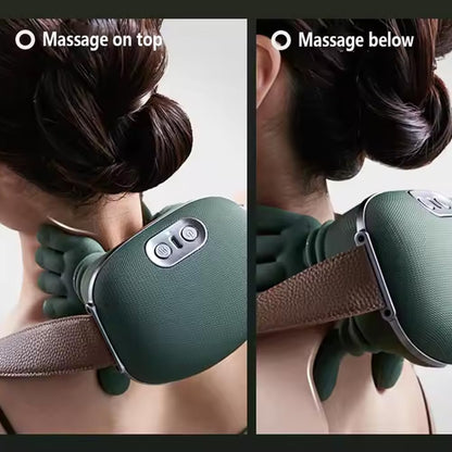 Finger Pressure Heated Neck and Shoulder Massager