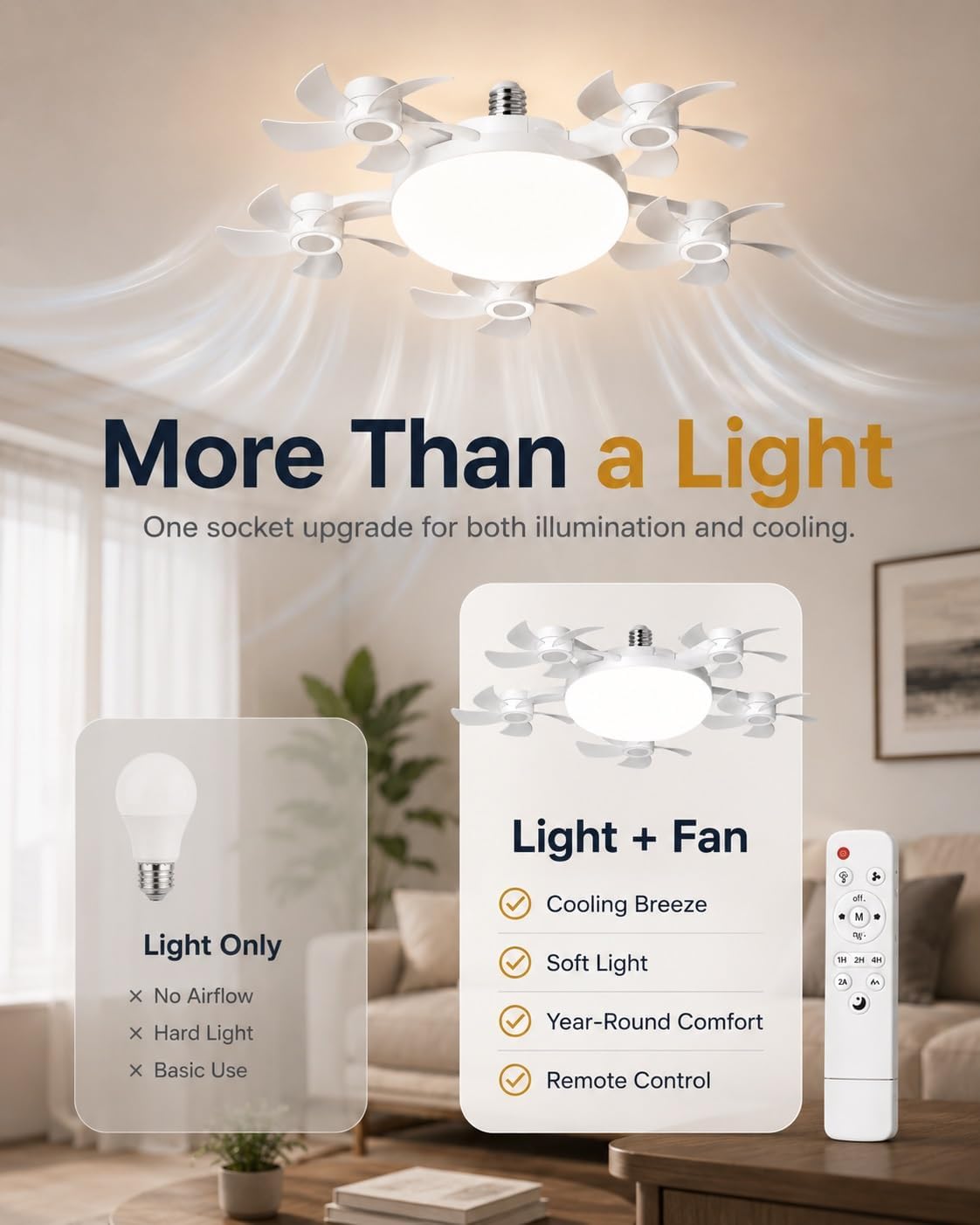 Airzen™ 2-in-1 Ceiling Fan Light