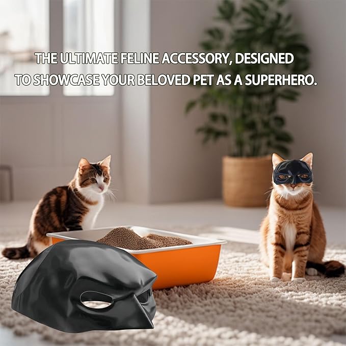 💥🐾 Bat Cat Avenger Decorative Mask