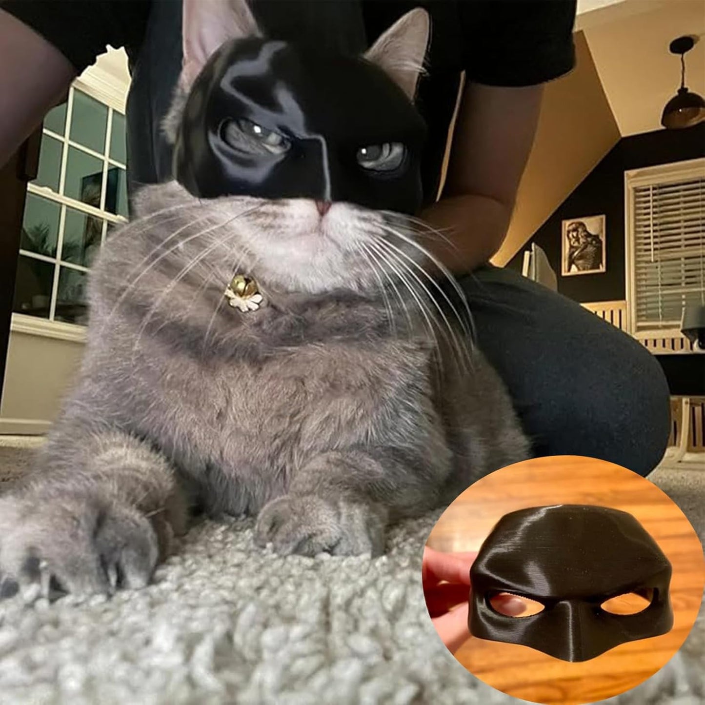 💥🐾 Bat Cat Avenger Decorative Mask