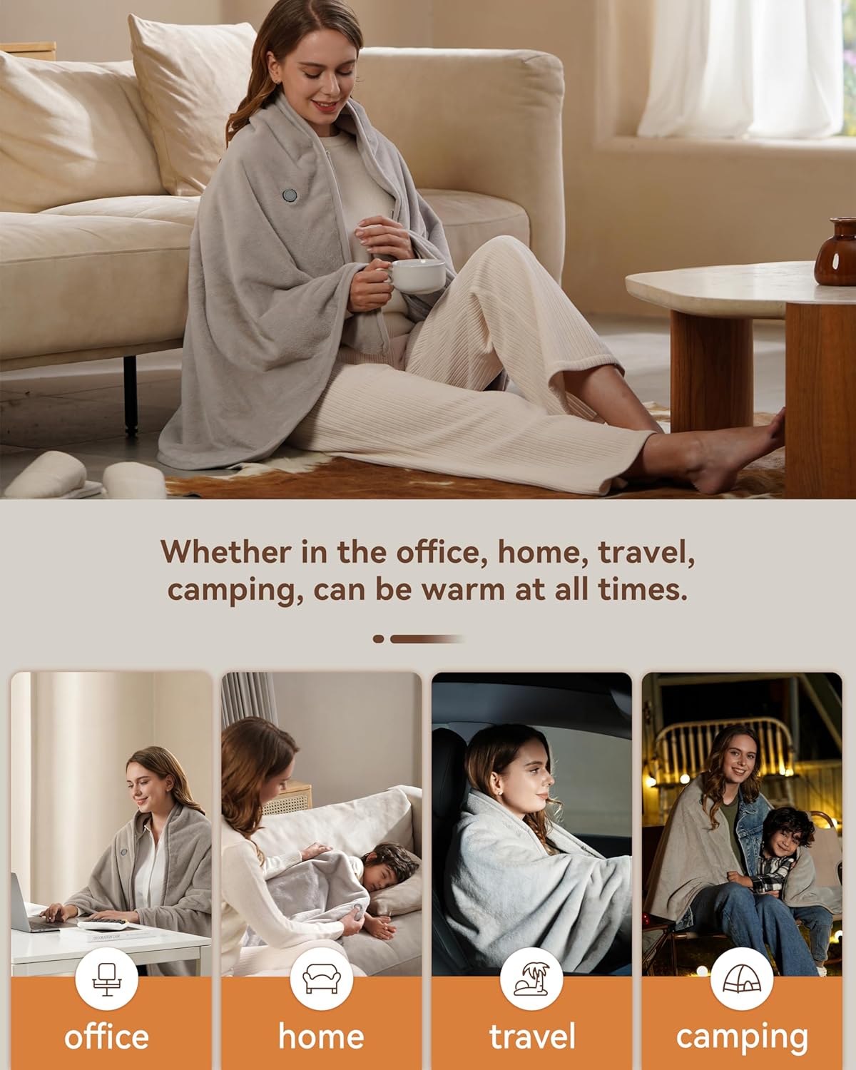 Wearable Heated Blanket