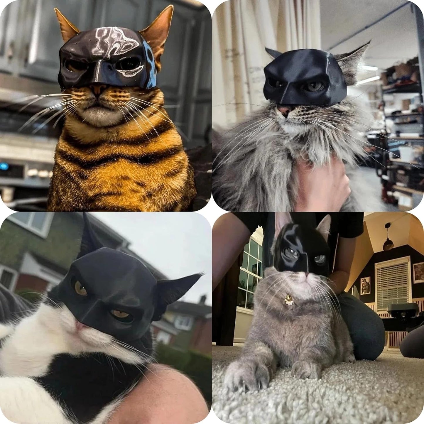 💥🐾 Bat Cat Avenger Decorative Mask