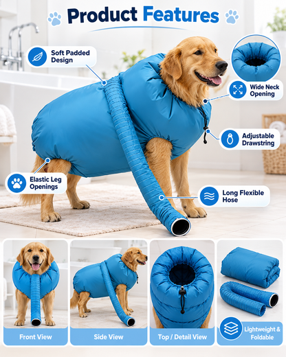 Pawdry™Hands-Free Pet Drying Bag