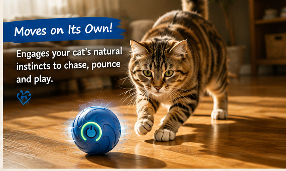 PawVibe™ Automatic Bouncing Dog Toy