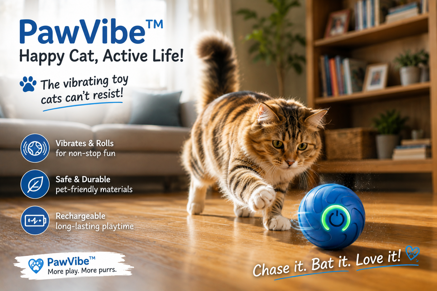 PawVibe™ Automatic Bouncing Dog Toy