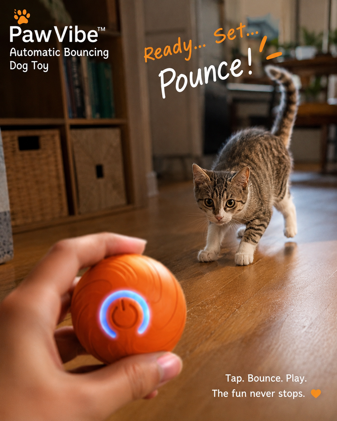 PawVibe™ Automatic Bouncing Dog Toy