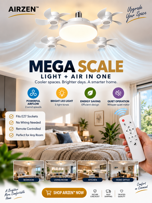 Airzen™ 2-in-1 Ceiling Fan Light