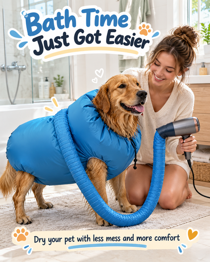 Pawdry™Hands-Free Pet Drying Bag