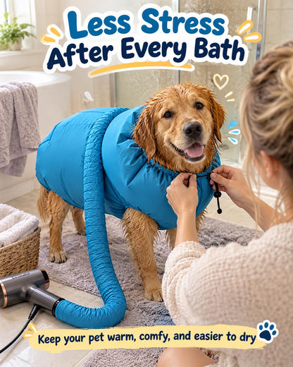Pawdry™Hands-Free Pet Drying Bag