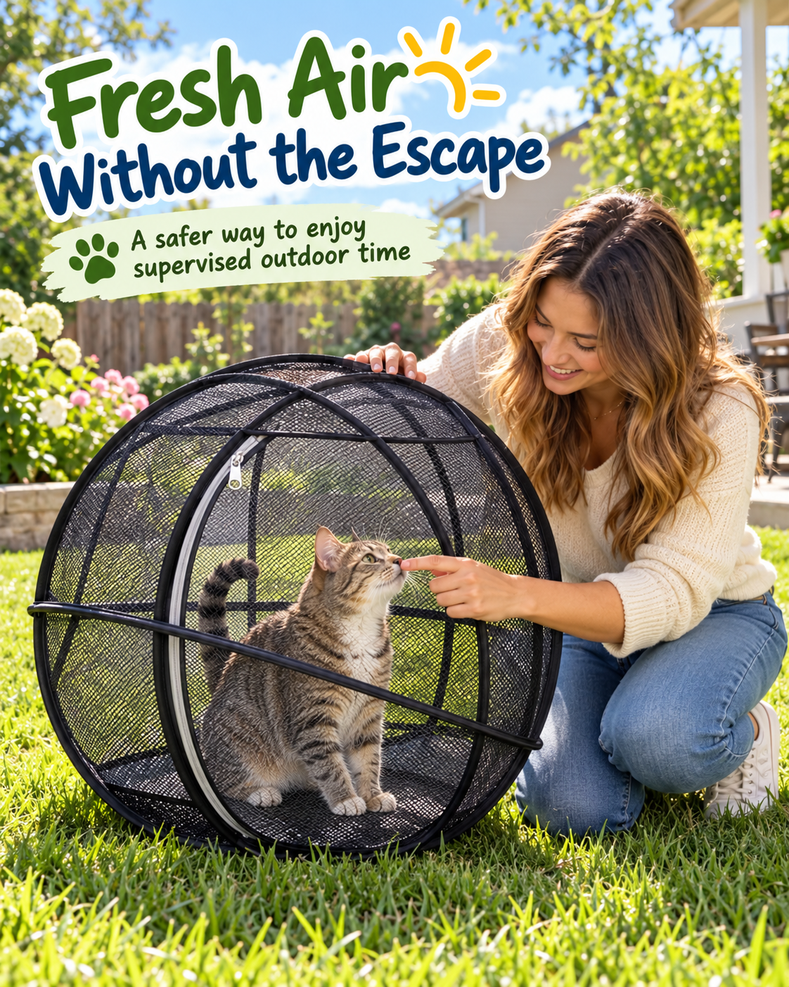 Purrora™ 360° Cat Playpen Ball