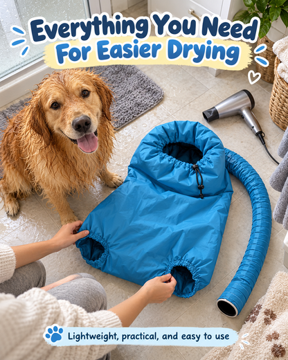Pawdry™Hands-Free Pet Drying Bag