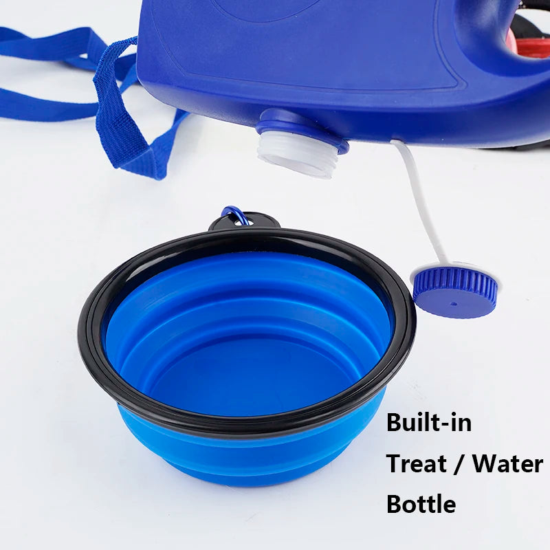 4-in-1 Durable Dog Leash Retractable Nylon Dog Leash With Water Bottle Bowl Extending Puppy Walking Running Leads Pet