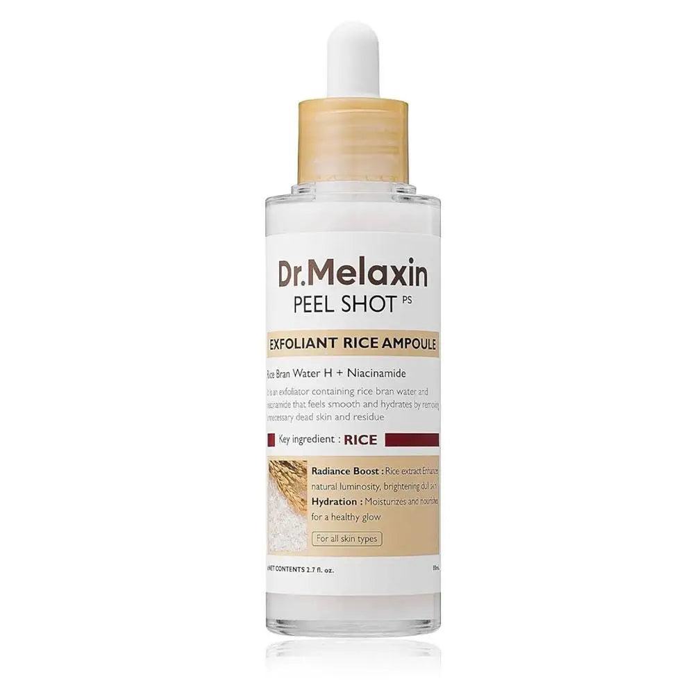 Glow Rice Ampoule Essence Niacinamide Moisturizing Hydrating Gentle Exfoliant Peel Shot Skin Repair Skincare for Daily Use