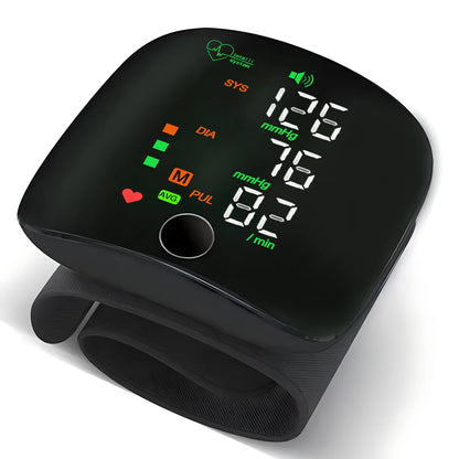 LED Screen Wrist Blood Pressure Monitor