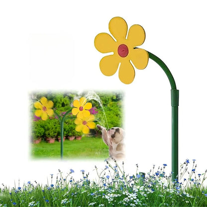 Crazy Daisy Sprinkler Crazy Dancing Flower Water Sprinkler Funny Sun Daisy Lawn Sprinkler for Yard Watering Dogs Kids Playing