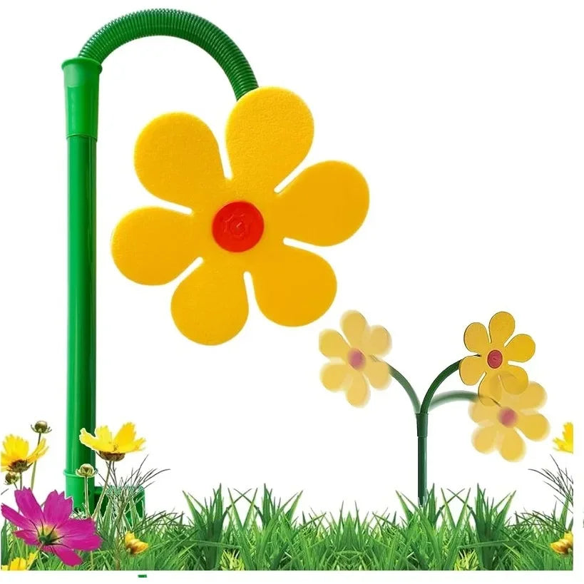 Crazy Daisy Sprinkler Crazy Dancing Flower Water Sprinkler Funny Sun Daisy Lawn Sprinkler for Yard Watering Dogs Kids Playing