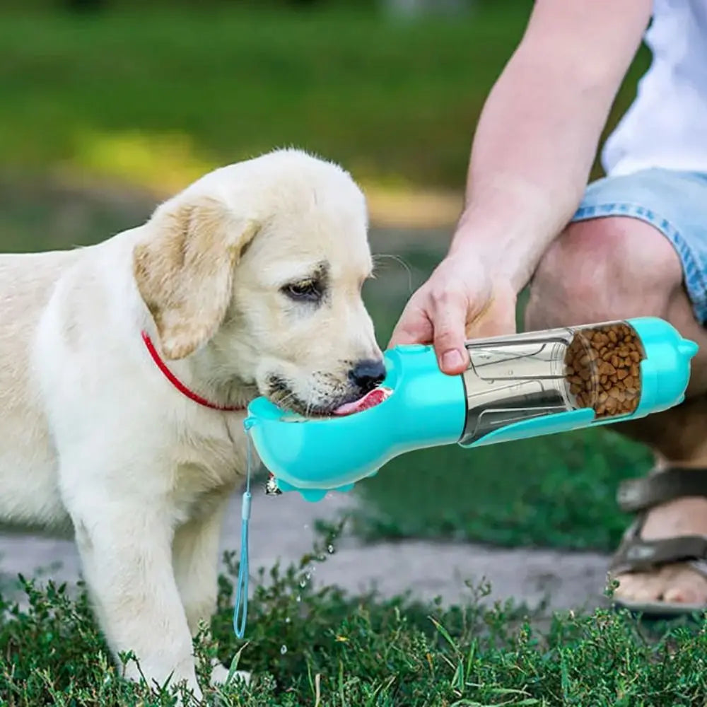 3-in-1 Dog Water Bottle for Walks & Travel