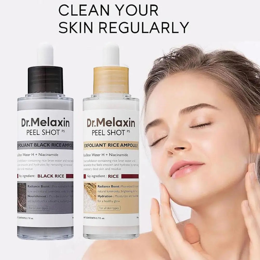 Glow Rice Ampoule Essence Niacinamide Moisturizing Hydrating Gentle Exfoliant Peel Shot Skin Repair Skincare for Daily Use