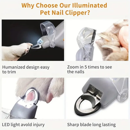 Smart LED Pet Nail Clippers
