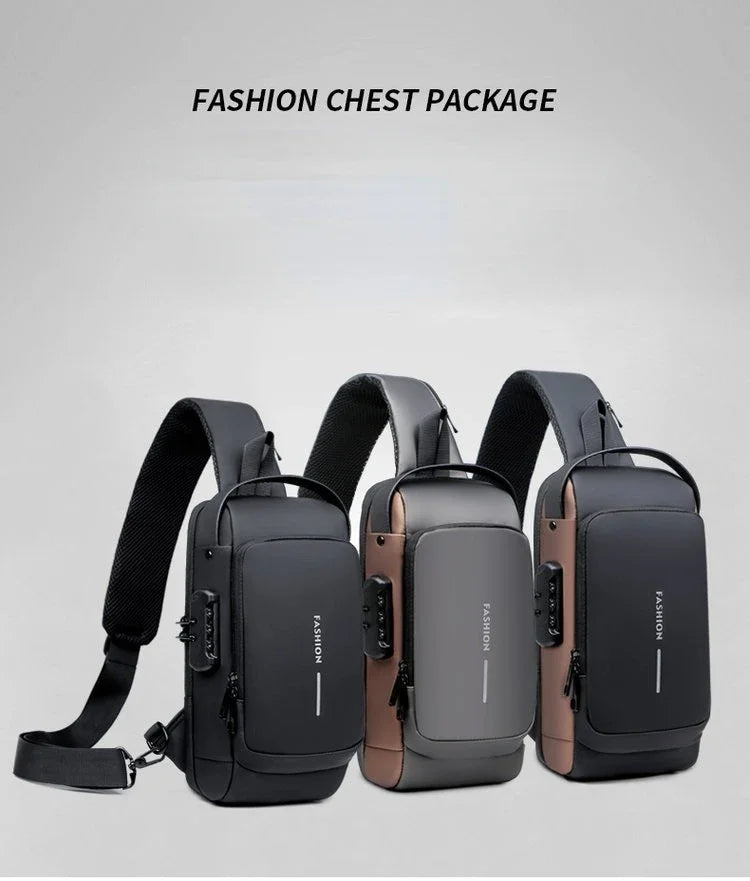 Anti-Theft Messenger Sling Bag for Men
