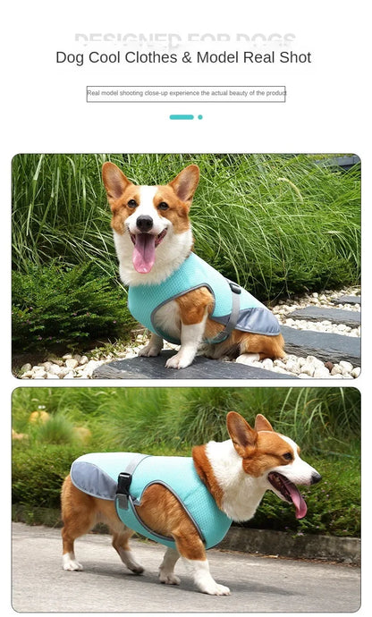 Dog Cooling Vest for Summer, Lightweight Jacket Dog Cooling Shirt, UV Protection Cooling Harness,Dog vest