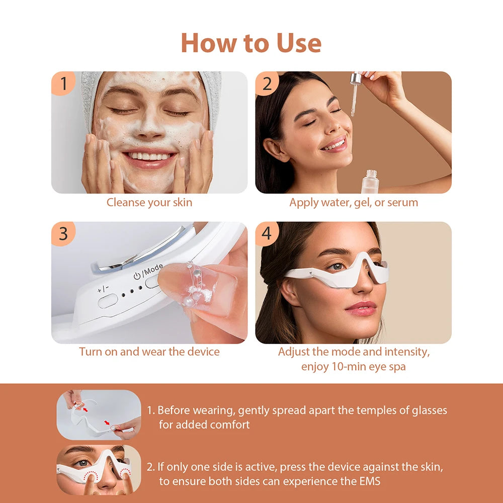 3D Eye Massager for Dark Circles, Puffiness & Eye Strain