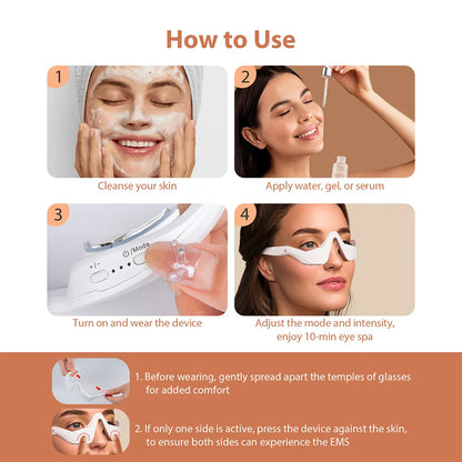 3D Eye Massager for Dark Circles, Puffiness & Eye Strain