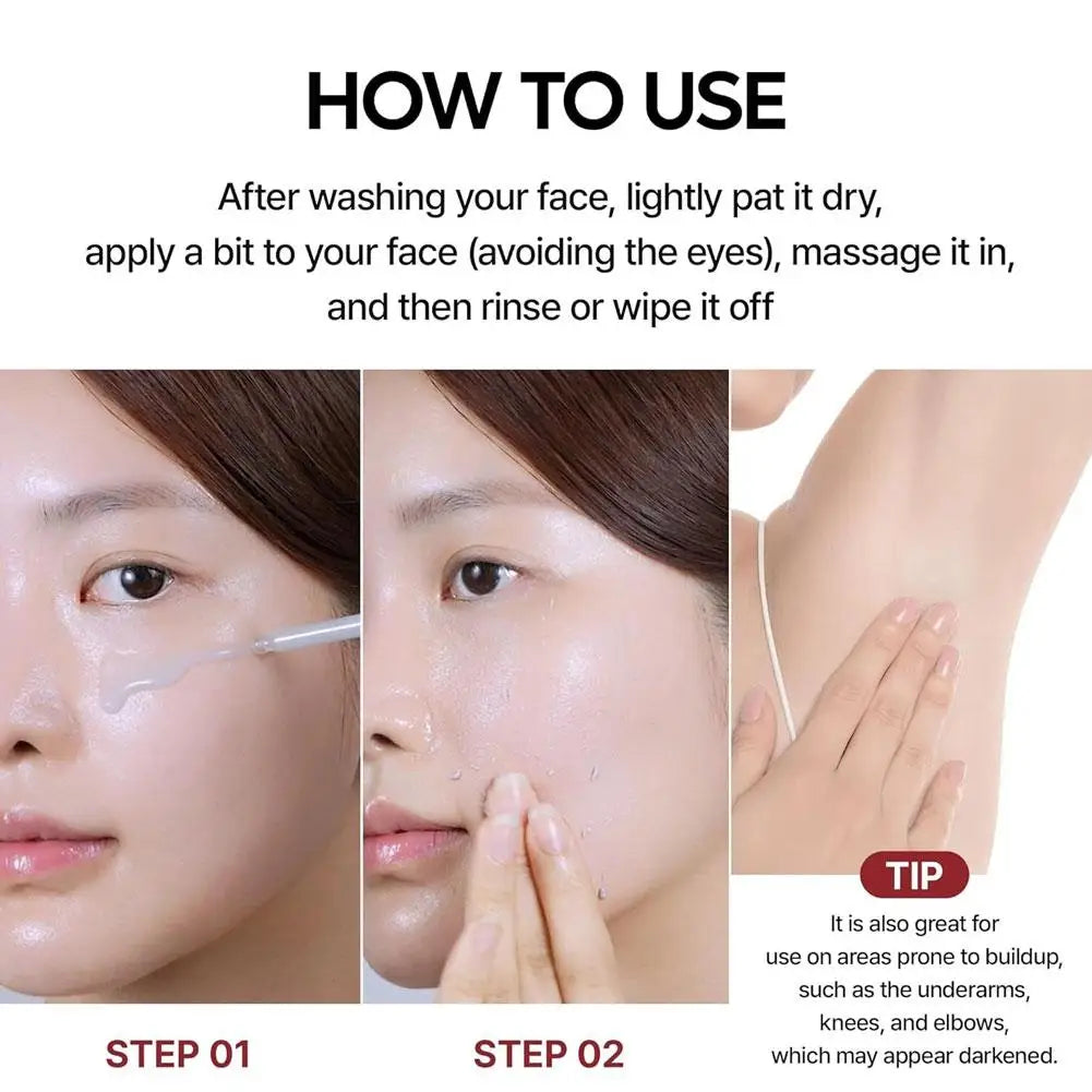 Glow Rice Ampoule Essence Niacinamide Moisturizing Hydrating Gentle Exfoliant Peel Shot Skin Repair Skincare for Daily Use