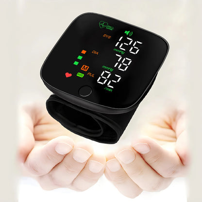 LED Screen Wrist Blood Pressure Monitor