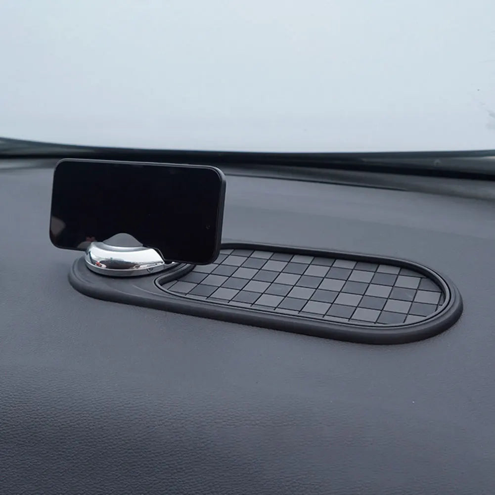 Multifunction Auto Non-slip Car Mats with Auto Phone Holder Car Dash Mat Anti Slip Rug for Phones Keys Gadgets