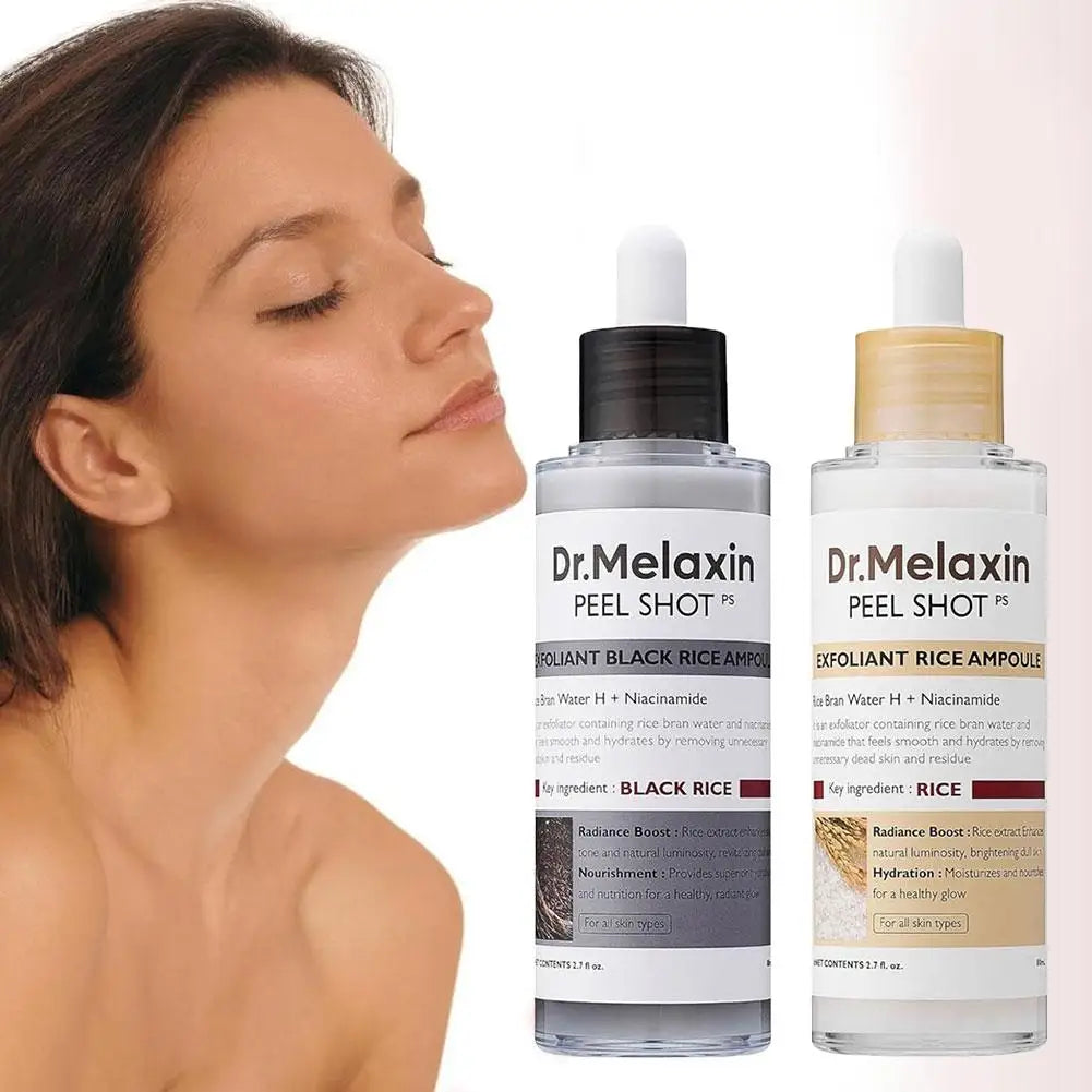 Glow Rice Ampoule Essence Niacinamide Moisturizing Hydrating Gentle Exfoliant Peel Shot Skin Repair Skincare for Daily Use