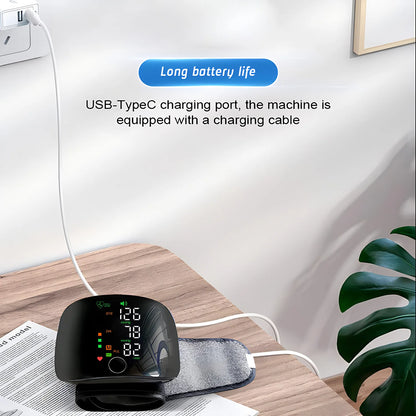 LED Screen Wrist Blood Pressure Monitor