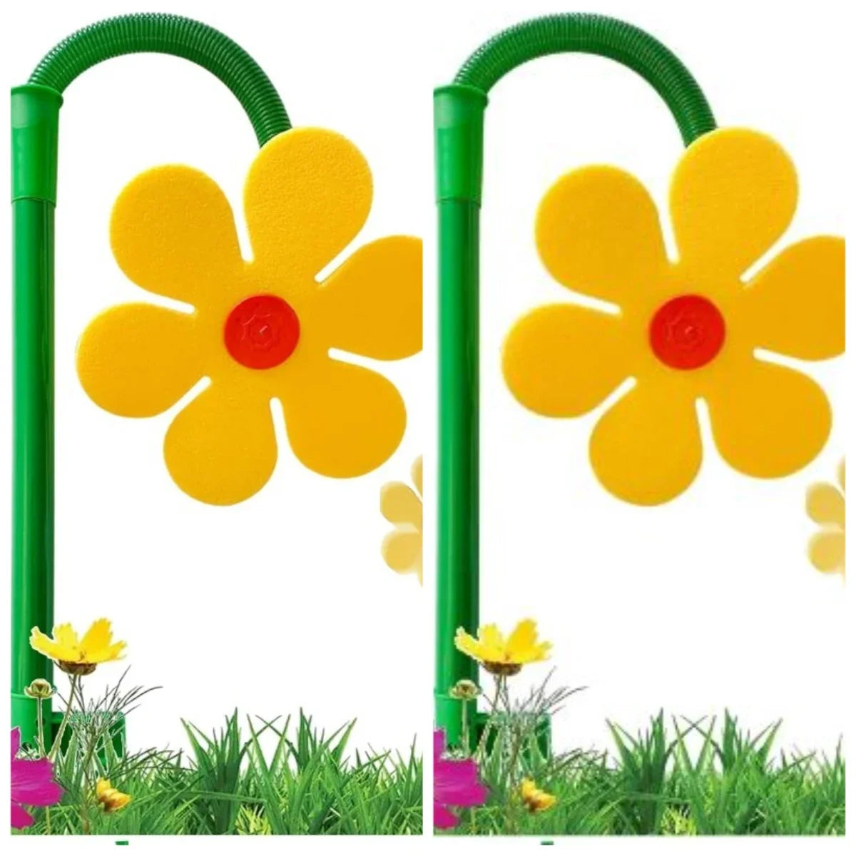 Crazy Daisy Sprinkler Crazy Dancing Flower Water Sprinkler Funny Sun Daisy Lawn Sprinkler for Yard Watering Dogs Kids Playing