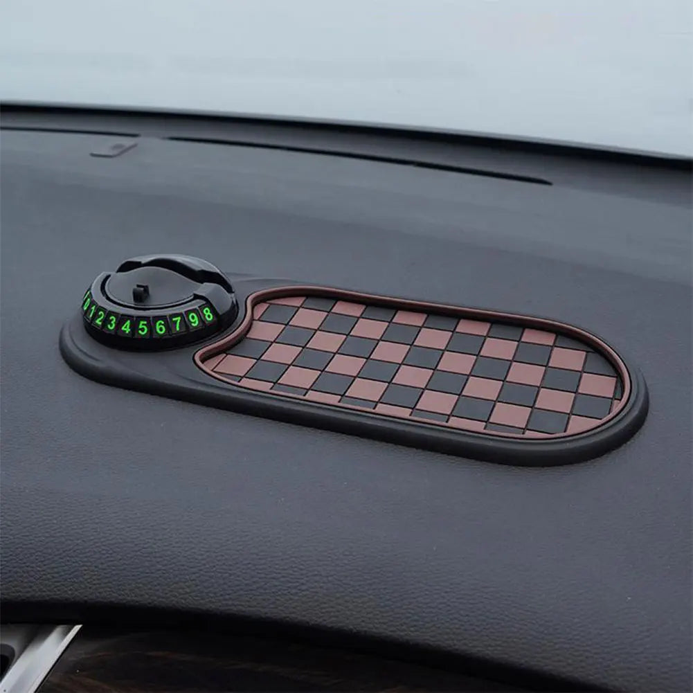 Multifunction Auto Non-slip Car Mats with Auto Phone Holder Car Dash Mat Anti Slip Rug for Phones Keys Gadgets
