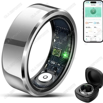 For Xiaomi Smart Ring Blood Pressure Heart Rate Monitoring Smartring IP68 & 5ATM Waterproof Multi-sport Mode Smartring Man Women